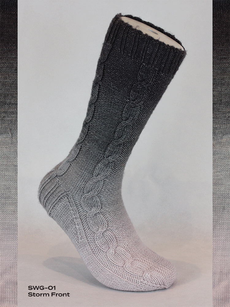 Fiori Gradient Sock - Hand Dyed Yarn