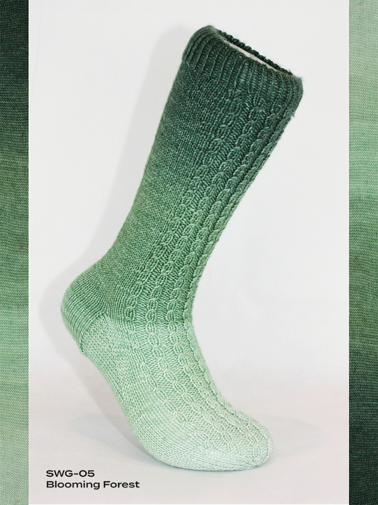 Fiori Gradient Sock - Hand Dyed Yarn