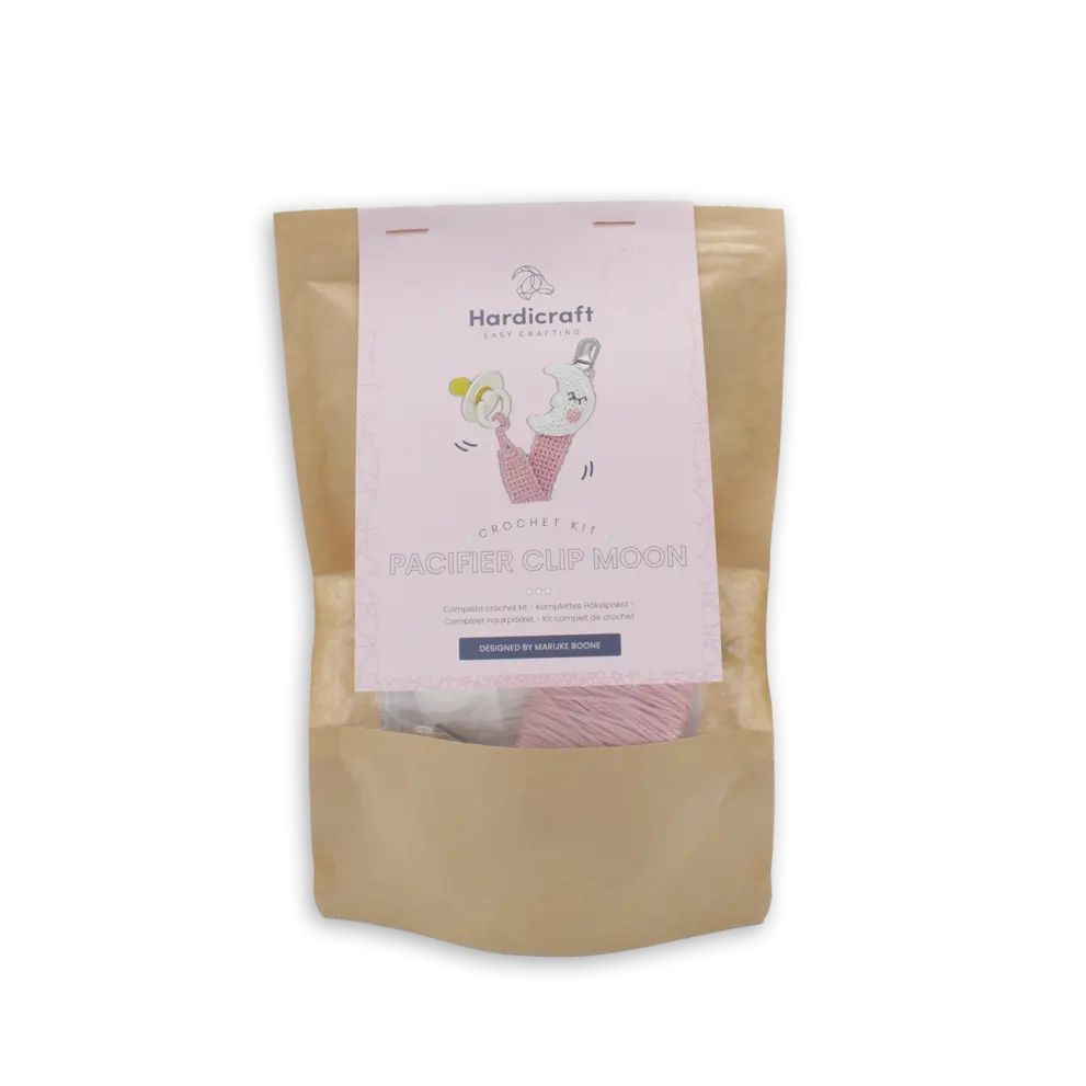 Hardicraft Crochet Kit - Pacifier Clip Moon
