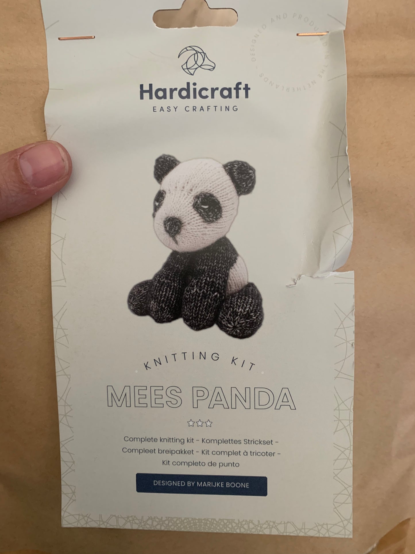 Hardicraft Knitting Kit - Mees Panda