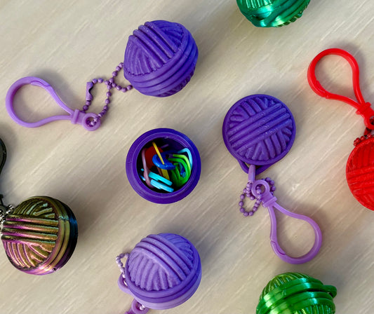 Yarn Ball Stitch Marker/Accessory Container