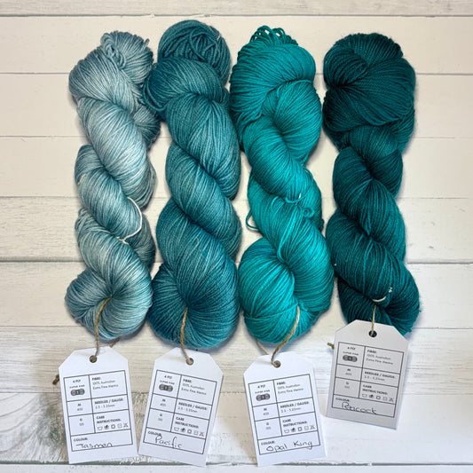 MFC Hand Dyed Yarns - 4ply 100% Extrafine Merino