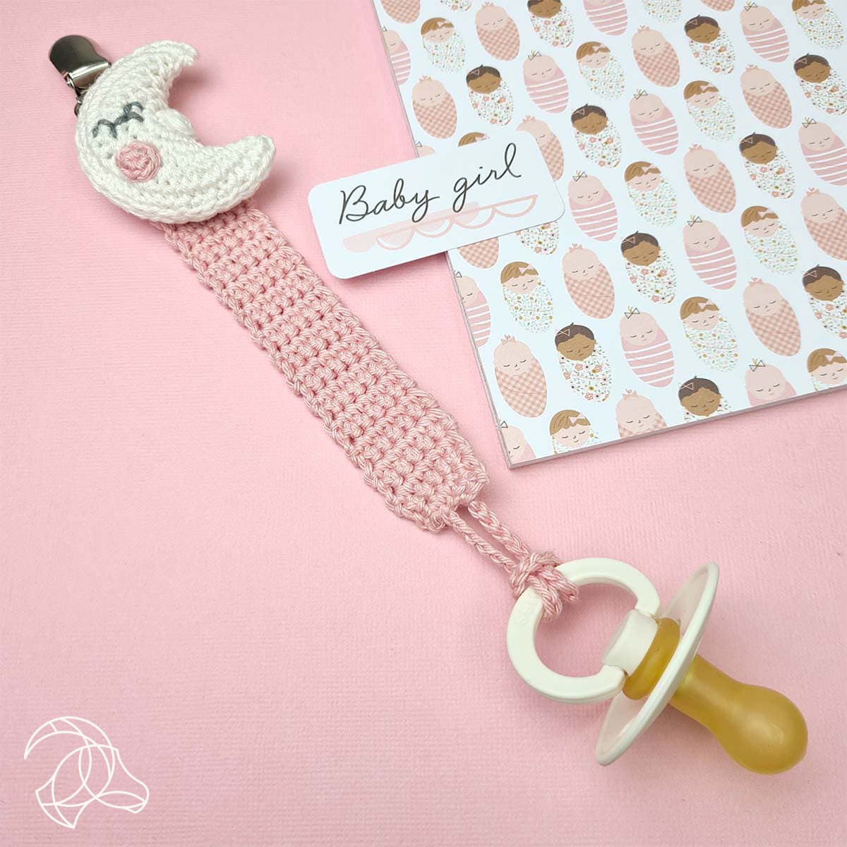 Hardicraft Crochet Kit - Pacifier Clip Moon