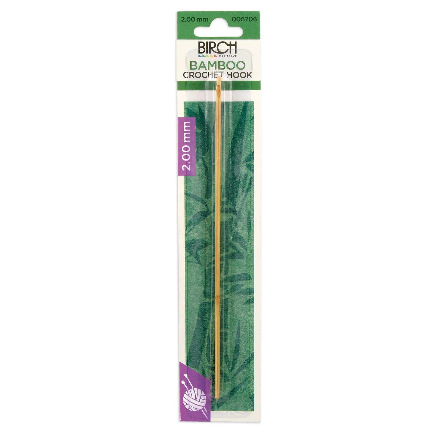 Bamboo Crochet Hooks With Round Handle 2.00 - 6.00 mm