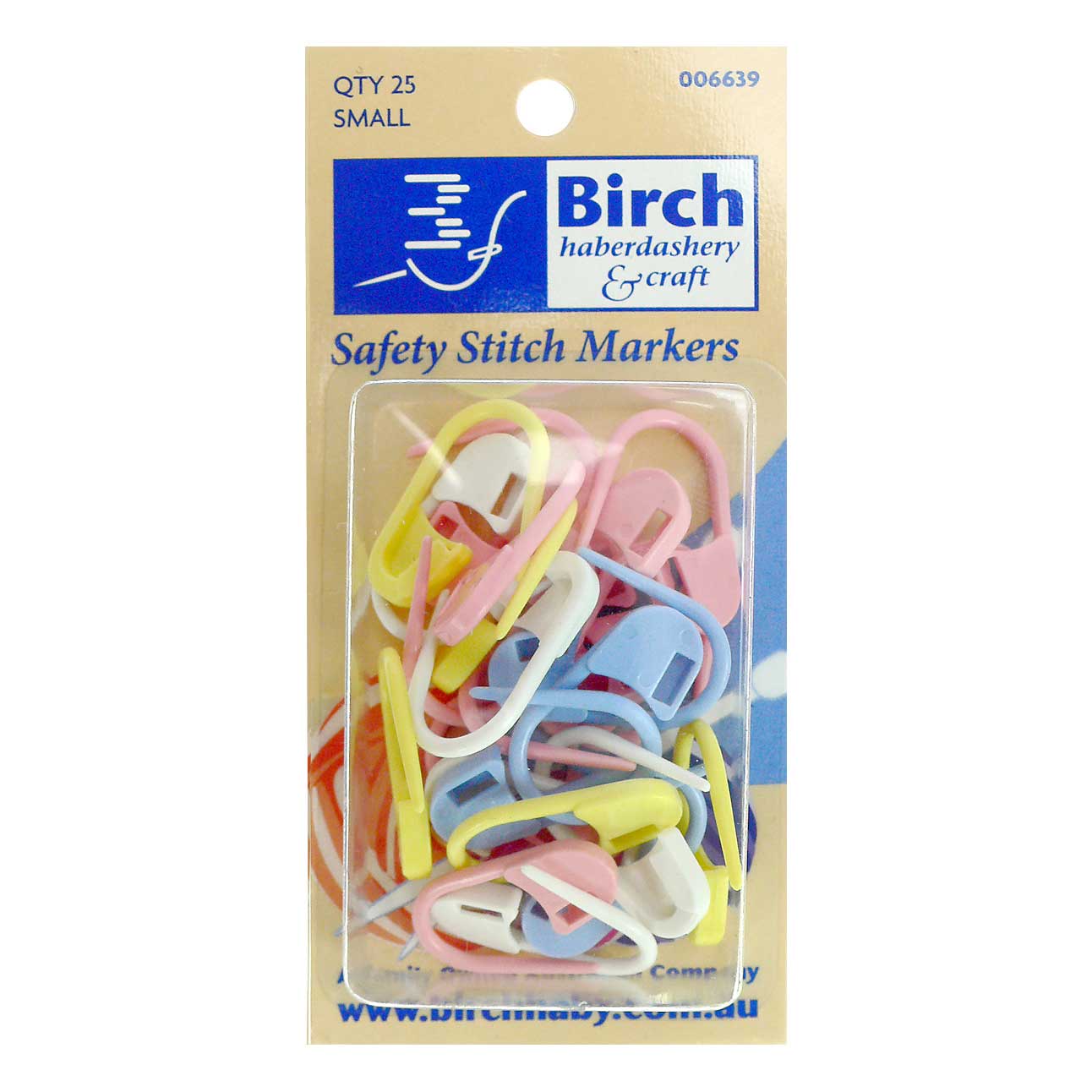 Birch Safety Stitch Markers Small